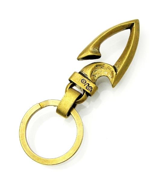 正規取扱 VASSER（バッサー） Spear Hook Key Chain Antique Brass(スピアーフックキーチェーン  アンティークブラス)