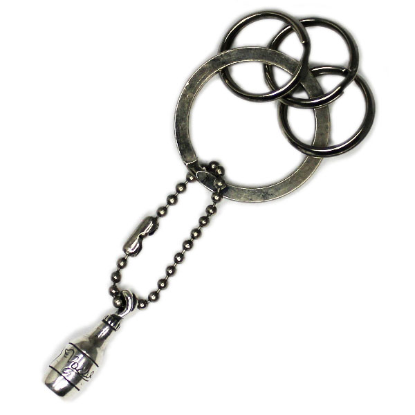 VASSER(バッサー) Love Beer Drunker Key Chain Silver(ラブビアードランカーキーチェーン シルバー)